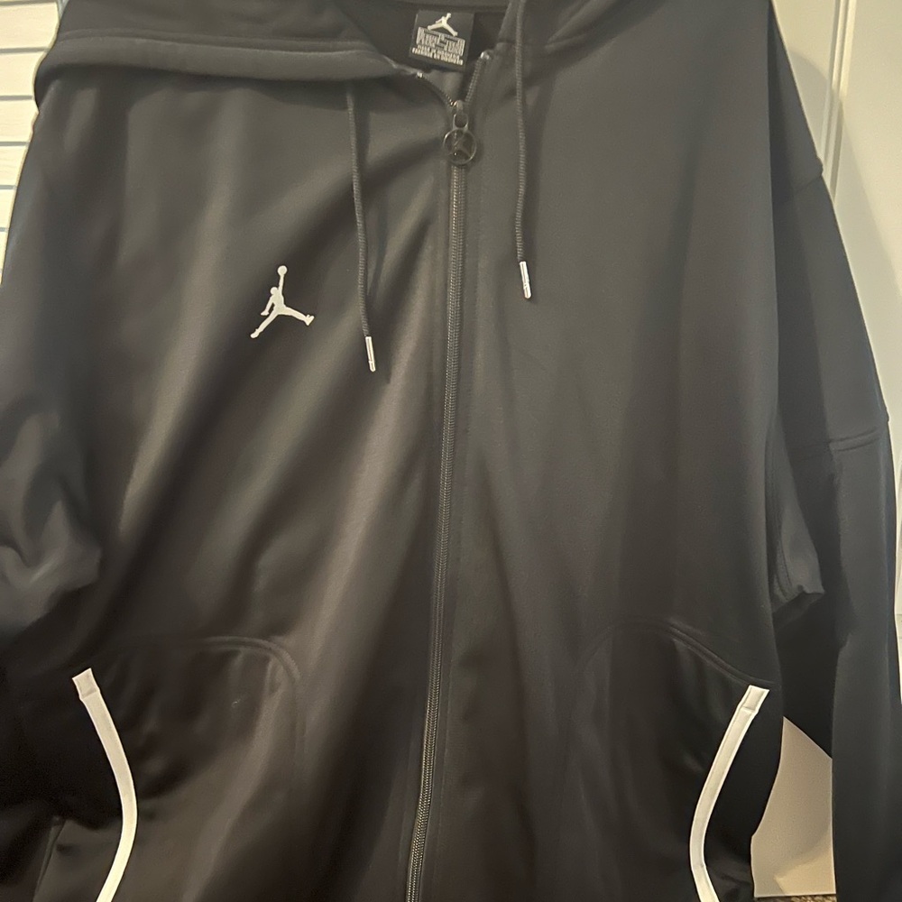 Jordan Black Hoodie and pants with White Details